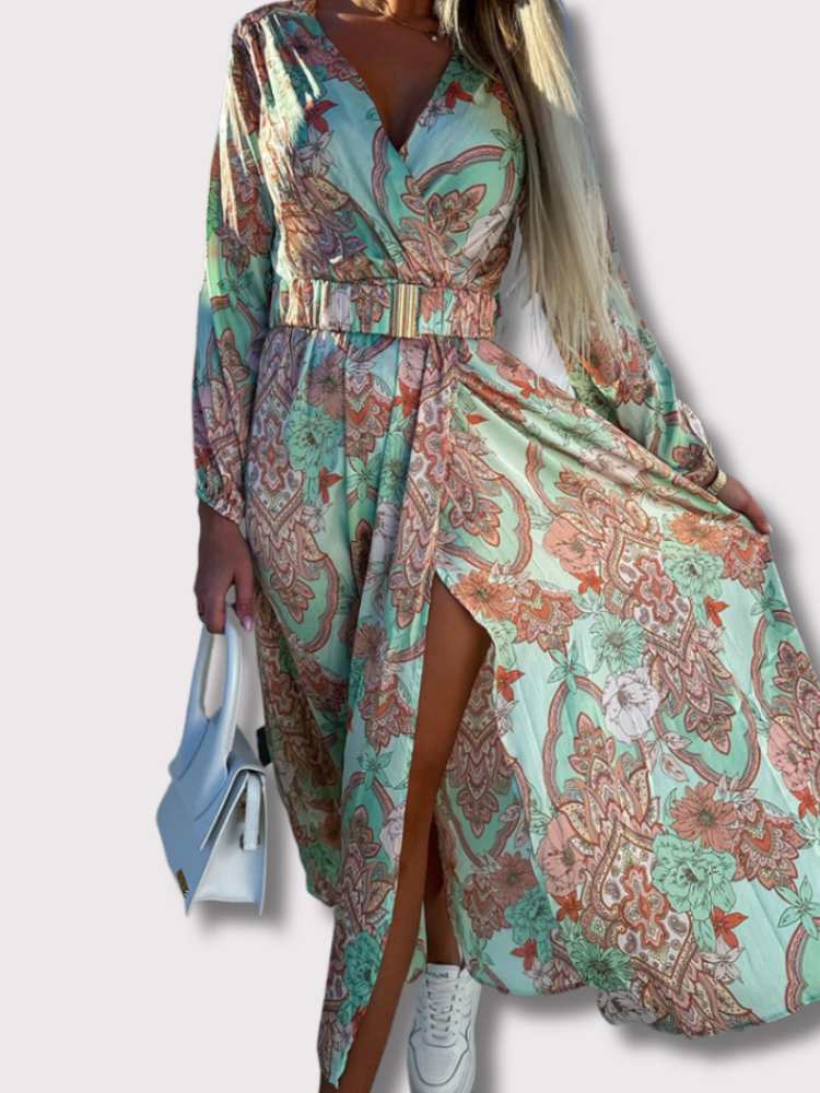 Aniya | Maxikleid mit hohem Schlitz