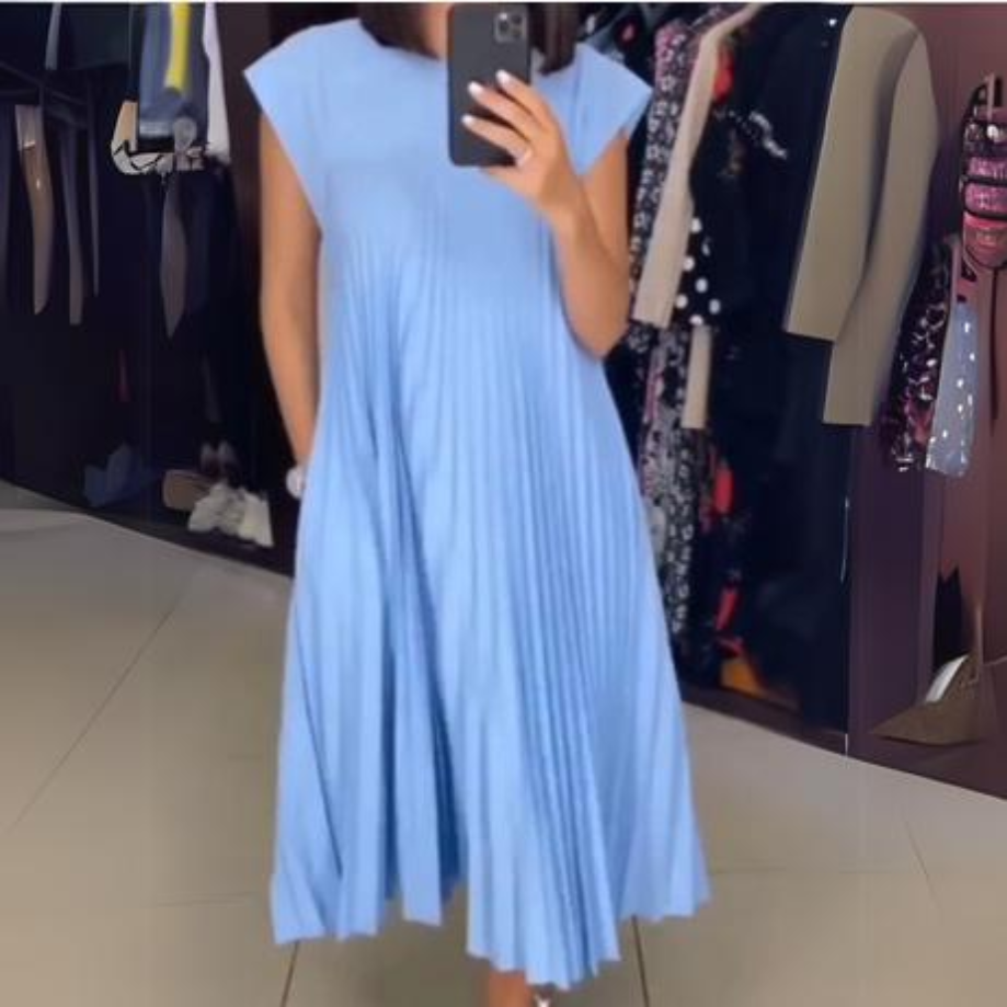 Seli | Leichtes und frisches Plisseekleid