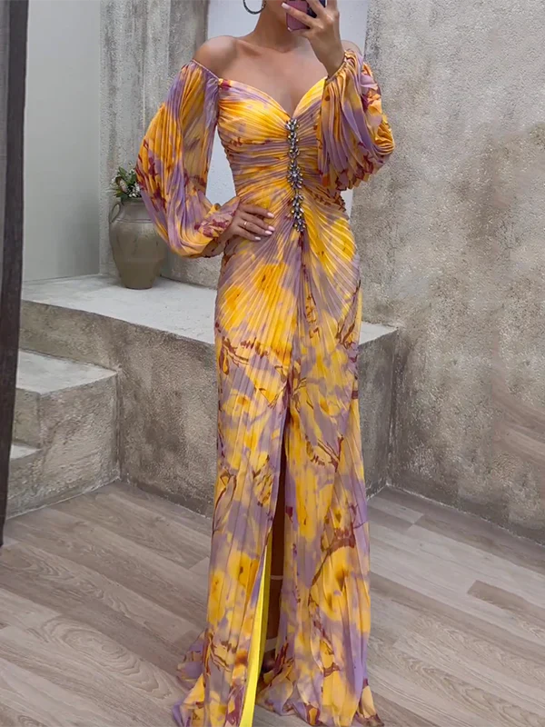 Vespa | Ärmel Dress mit V-Ausschnitt