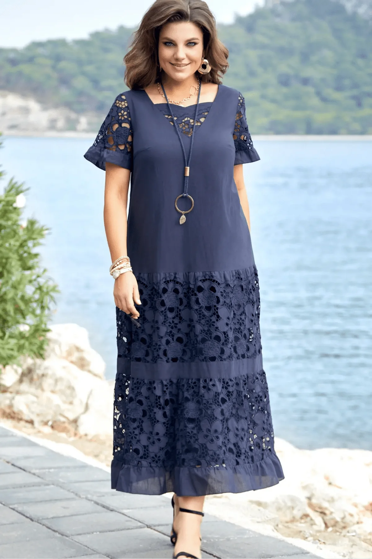 Flora | Elegant Plisseekleid