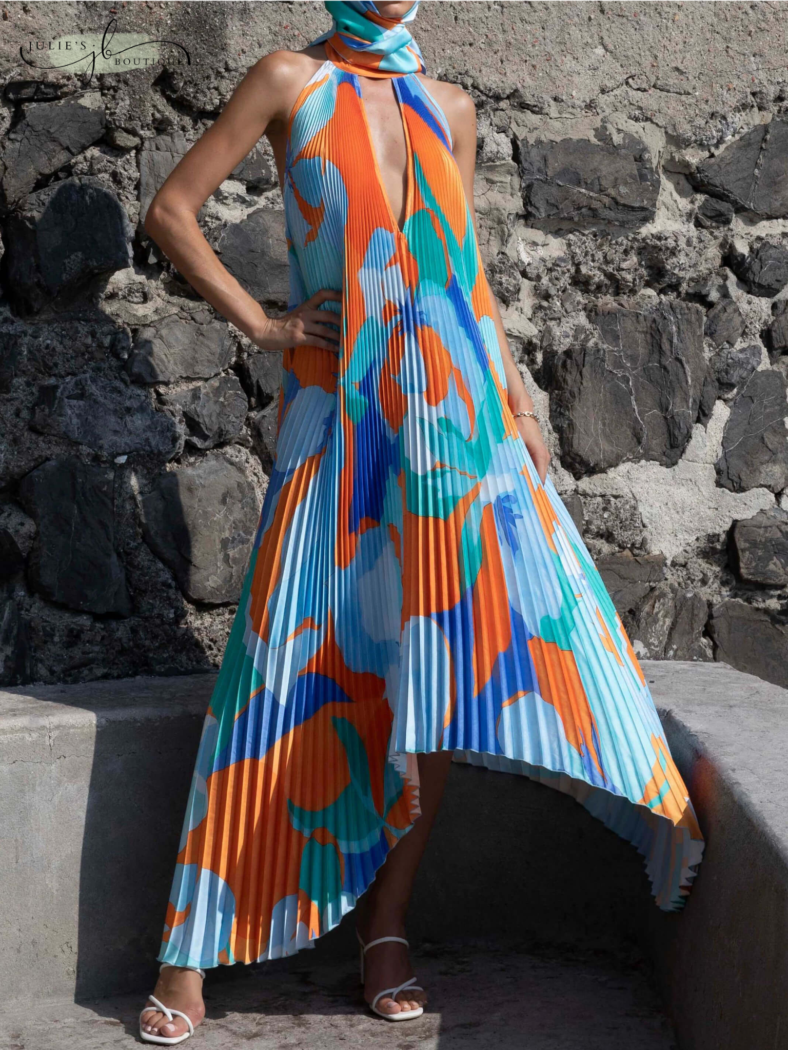 Solary | Neckholder Maxikleid