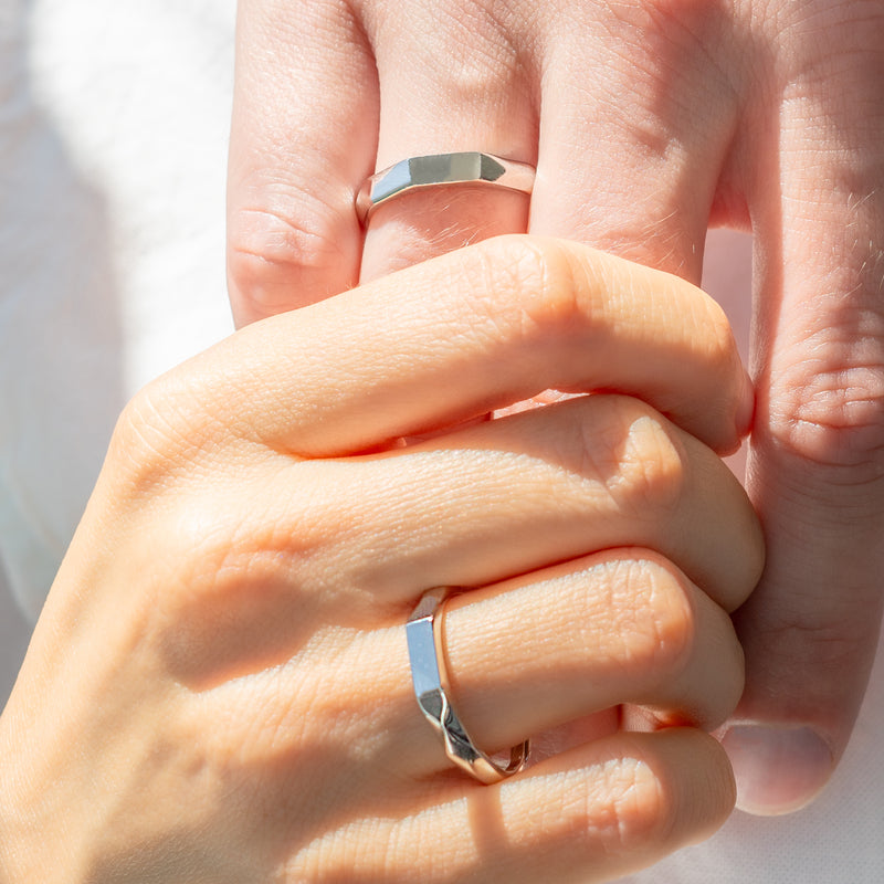 I ❤ You | 925 Silberringe mit geheimer Inschrift