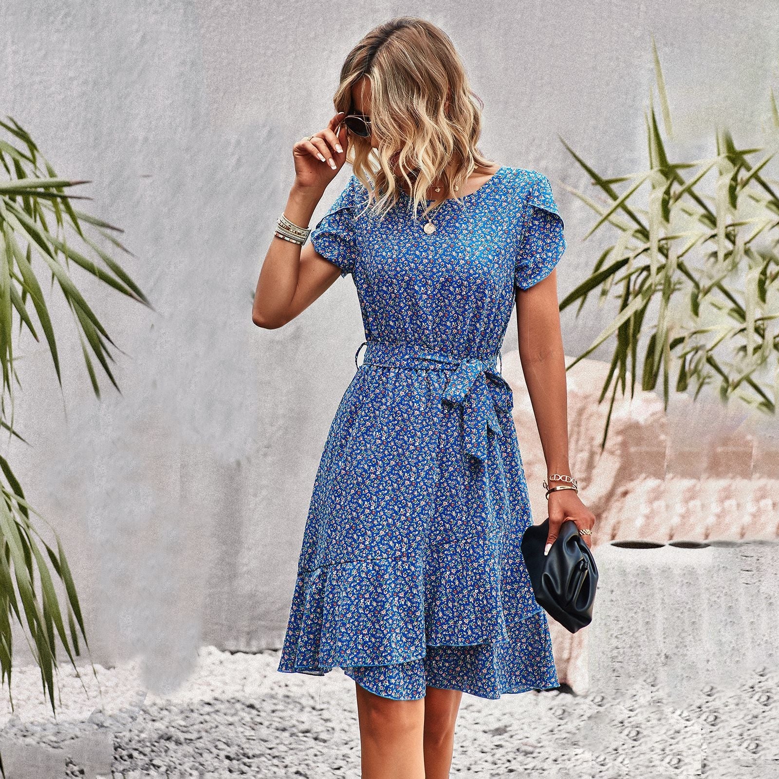Minnie | Midikleid mit Taillenband