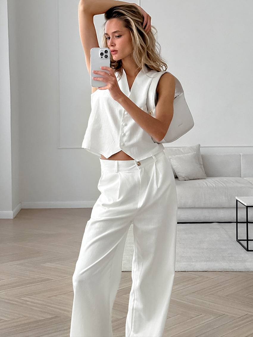 Leyla | Elegant Set aus Weste und Hose