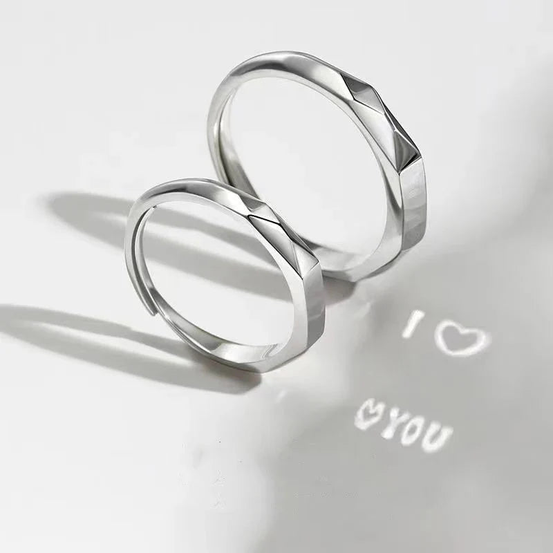 I ❤ You | 925 Silberringe mit geheimer Inschrift