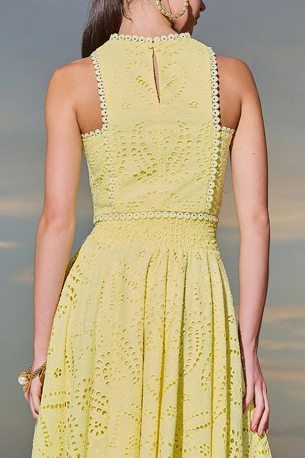 Paris Dreaming | Embroidered Lace Crop Tank Top + skirt