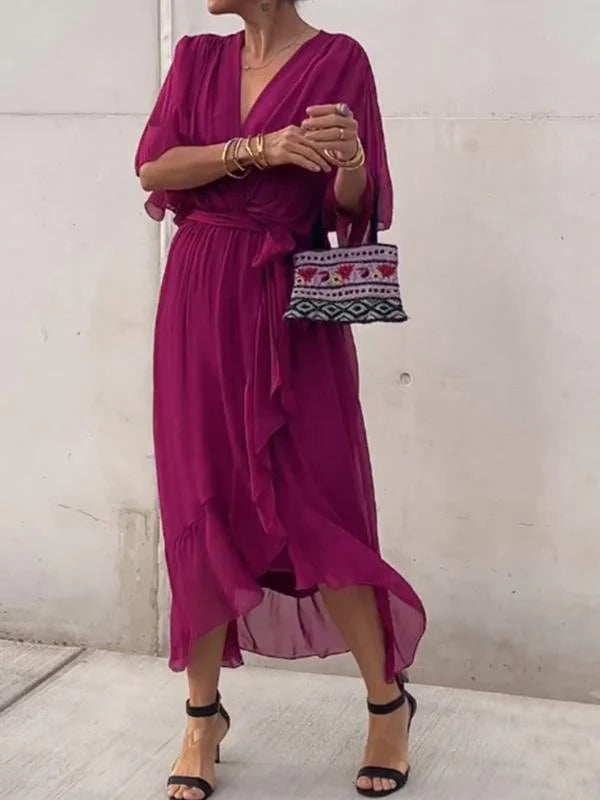 Velvety | Kaftan mit V-Ausschnitt